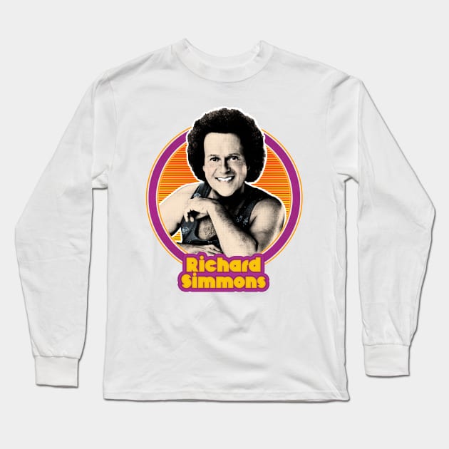 Richard Simmons // Retro Style Fan Artwork Long Sleeve T-Shirt by DankFutura